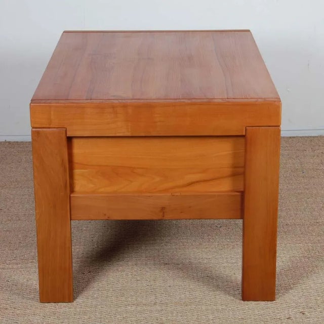 Wood Vintage Elm Desk from Maison Regain, 1980s For Sale - Image 7 of 9