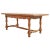 Country French Provincial Oak Farmhouse Trestle Dining Table For Sale - Image 13 of 13