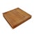 Contemporary Simple Teak Wood Square Plate For Sale - Image 3 of 6