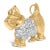 Embrace the whimsy and craftsmanship of an exquisite 18K yellow gold Scottish Terrier brooch, doubling as a pendant for...