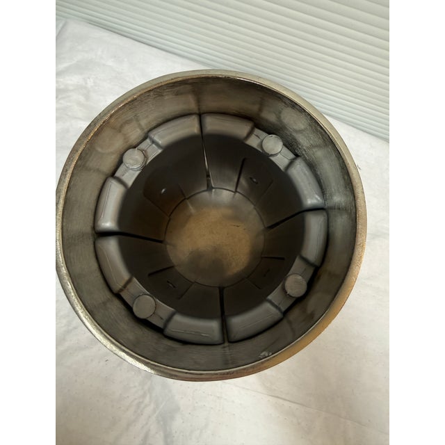 Late 20th Century Grape Casted Pewter Wine Bottle Cooler, Set of Three For Sale - Image 12 of 12