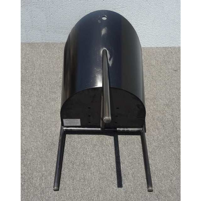 Vintage Costes Black Leather Seat Arm Chair ~ Club Chair by Philippe Starck For Sale - Image 13 of 13