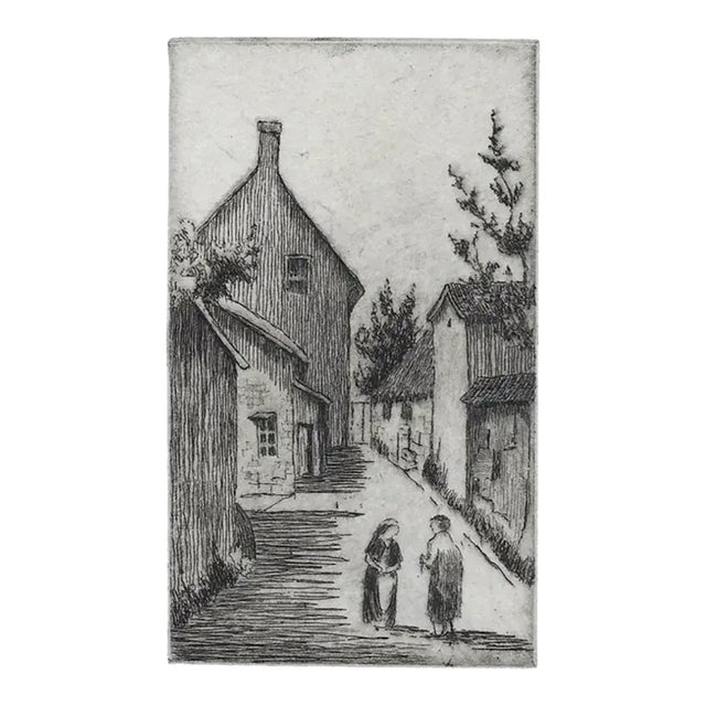 Stanley Harrod Gossip Etching For Sale