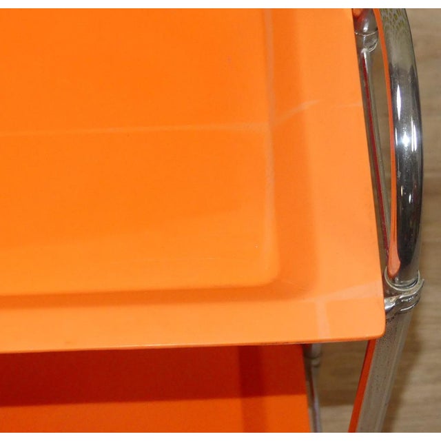 Bar Cart or Side Table in Plastic & Chrome, 1970s For Sale - Image 16 of 17