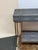 Currey & Company Faux Shagreen + Brass Console Table For Sale - Image 10 of 12