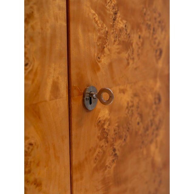 Vintage Wardrobe in Burl Wood Veneer, Czechoslovakia, 1970 For Sale - Image 18 of 18