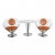 Brown Wire Cone Chair Set with Brown Patinated Leather by Verner Panton for Fritz Hansen, 1980s, Set of 3 For Sale - Image 8 of 8