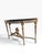 French Louis XVI-Style Giltwood Demi-Lune Console Table With Trompe-L’Œil Marble Top For Sale - Image 3 of 11
