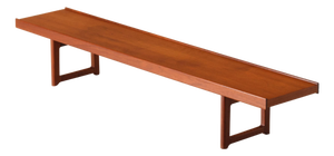 Long Krobo Teak Bench by Torbjörn Afdal for Bruksbo, 1960s