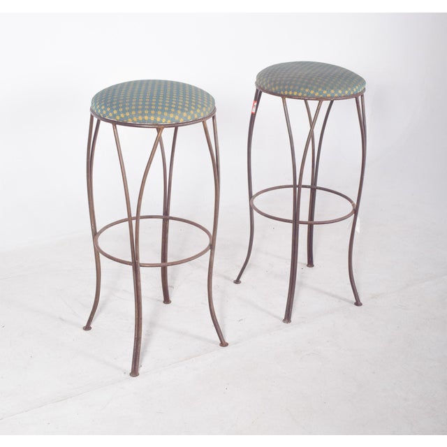 Mid-Century Danish Metal High Stools, 1960s, Set of 2 For Sale - Image 10 of 14