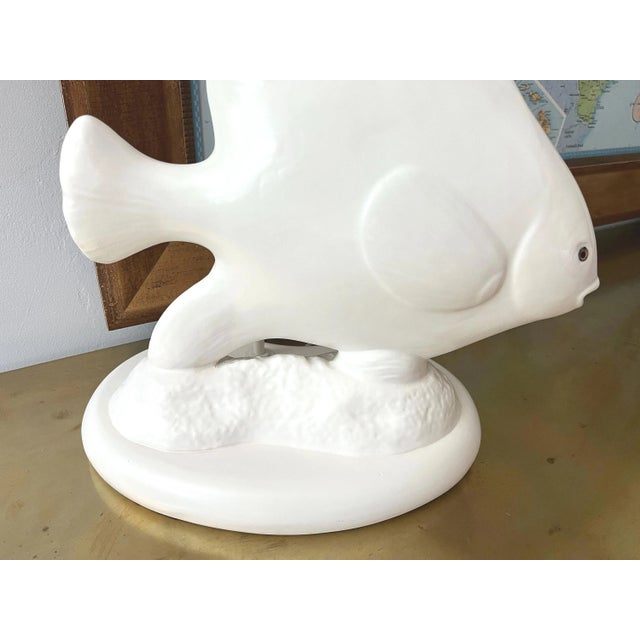 Gabriella Crespi 1970s Ceramic Fish Lamp For Sale - Image 4 of 18
