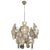 Italian, Mid-Century Gaetano Sciolari two-tier chandelier featuring a Sputnik frame and stepped canopy in the original...