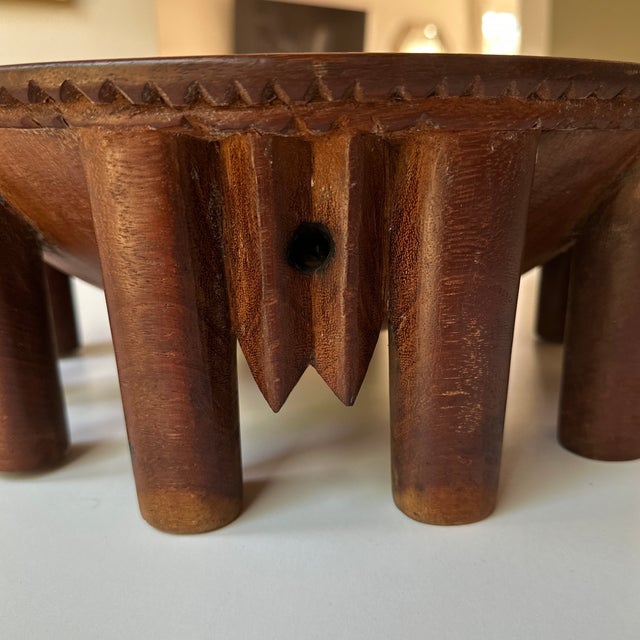 Vintage Hand Carved Kava Bowl 12 Legs From the South Pacific For Sale - Image 11 of 11
