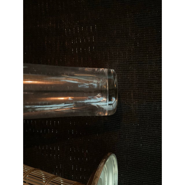 Tiffany and Co. Sterling Silver Trumpet Vase With a Cut-Glass Insert in the Art Deco Style From the 1920s For Sale - Image 4 of 11