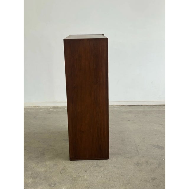 Brown 1960s Highboy Dresser by Barzilay, Attributed For Sale - Image 8 of 12