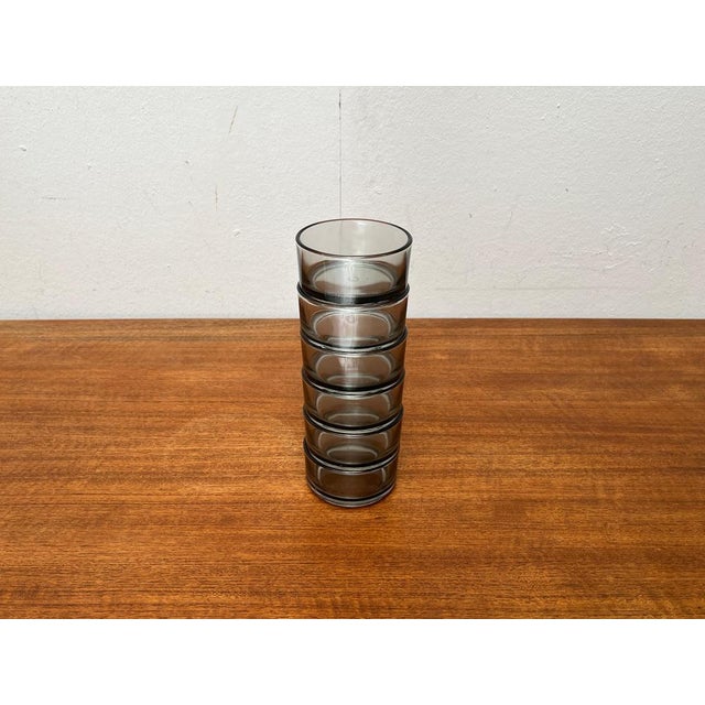 Mid-Century Round Stacking Bowls in Glass, Denmark, 1960s, Set of 6 For Sale - Image 6 of 17