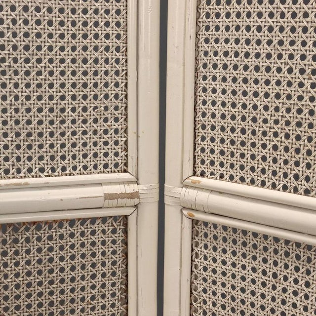 Wood Vintage Bamboo Screen, 1970s For Sale - Image 7 of 9