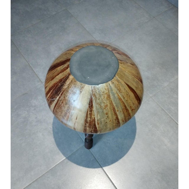 Large Vintage Vase in Leaves, 1950s For Sale - Image 11 of 18