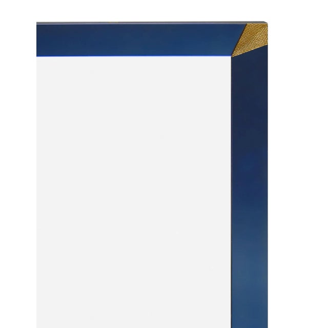 1980s Vintage Murano Blue Mirrors - a Pair For Sale - Image 5 of 10