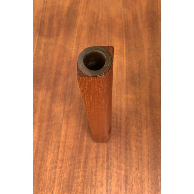 Vintage Danish Teak Vase For Sale - Image 11 of 18