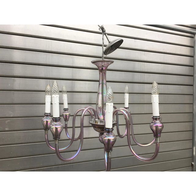 Glass Chandelier, 1970s For Sale - Image 14 of 18