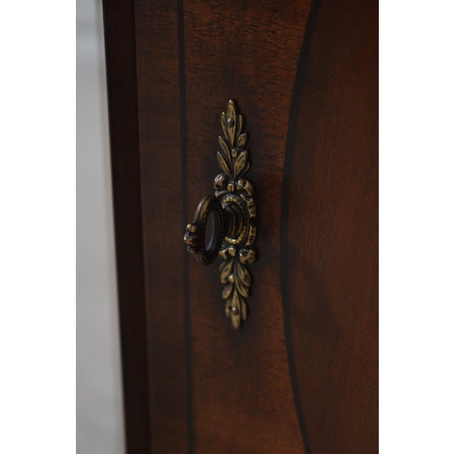 Henredon 4 Drawer 2 Door Mahogany Server High Chest For Sale - Image 13 of 18