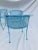 Blue 1940s Mid-Century Salterini Woodard Wrought Iron Patio Chairs - Set of 4 For Sale - Image 8 of 10