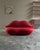 Textile Bocca Sofa in Red Fabric by Studio 65 for Gufram, 1986 For Sale - Image 7 of 7