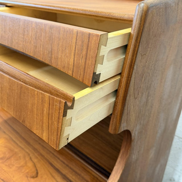 Vintage Danish Modern Teak Secretary Desk by Gunnar Falsig, Circa 1960's For Sale - Image 9 of 11
