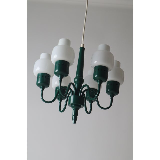 Green Ceiling Lamp Modell T-526 by Hans-Agne Jakobsson for Hans-Agne Jakobsson Ab Markaryd, 1950s For Sale - Image 9 of 18