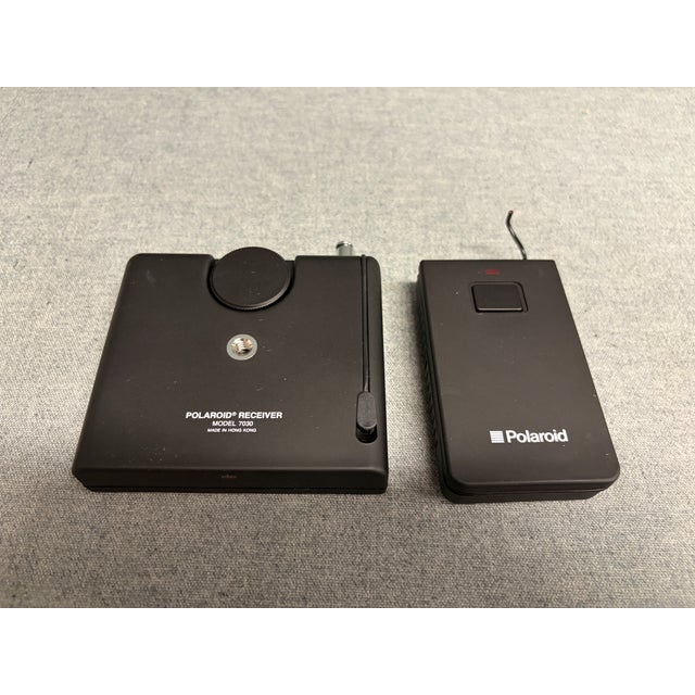Taupe Polaroid Spectra Camera With Remote and Case For Sale - Image 8 of 12