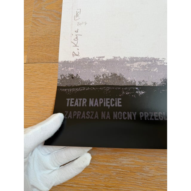 Abstract R.Kaja, Dachshund in Films, Night With Film, Poster, 2017 For Sale - Image 3 of 7