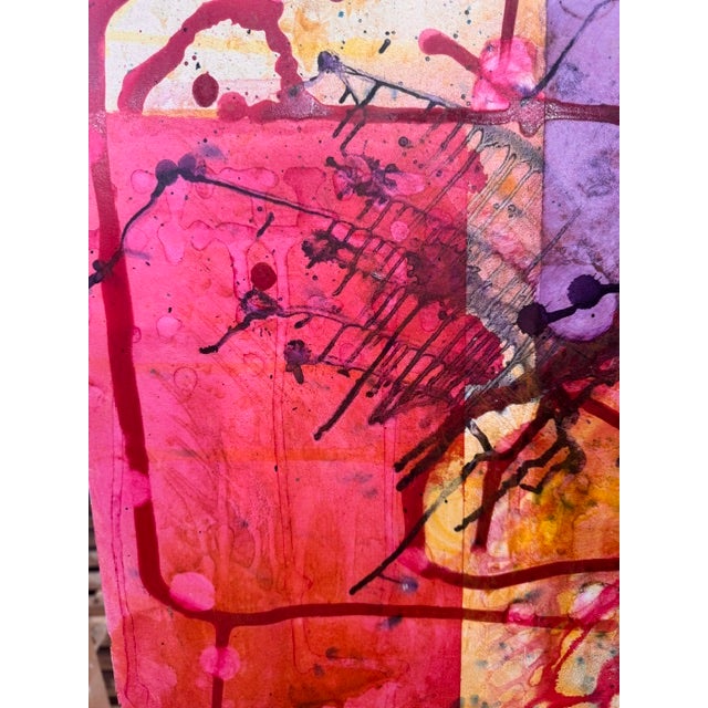 Abstract Intersections by Kathleen Varadi, 2018 Ink on Gesso Board For Sale - Image 3 of 12
