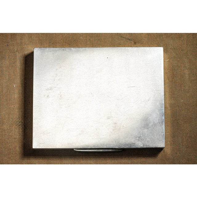 Elegant Cartier Vintage Heavy Large Sterling Silver Antique Trinket Jewelry Box Case For Sale - Image 14 of 15