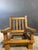 Wood 1970’s Belgian Brutalist Oak Lounge Chair For Sale - Image 7 of 11