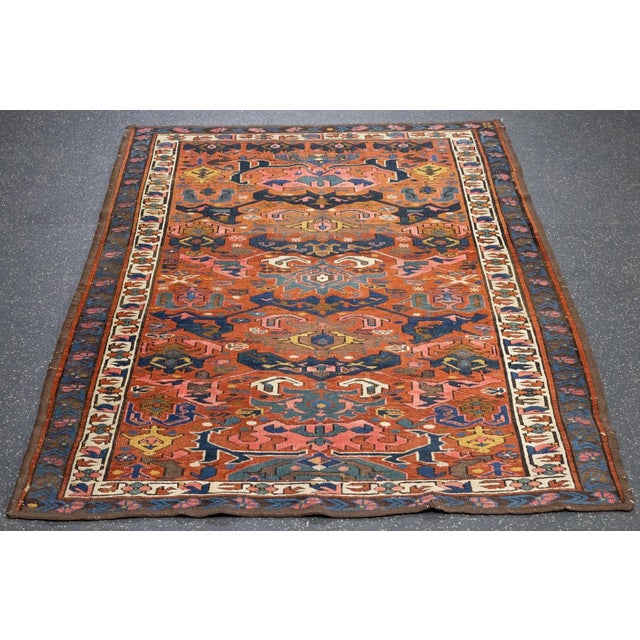 Antique Kuba Bijov Rug 3'10'' X 5'3'' For Sale - Image 11 of 11