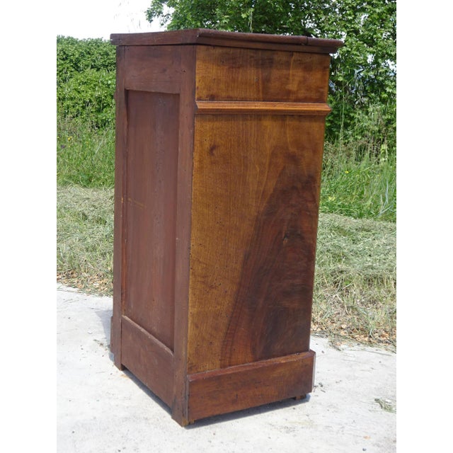 Louis Philippe Bedside Table in Walnut and Burr Walnut For Sale - Image 18 of 18