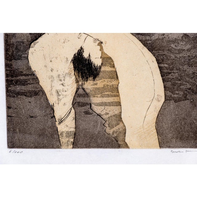 1970s Rare Signed 1973 Dorothea Tanning Surrealist Etching “En Chair Et en Or” Limited Edition 6/100 For Sale - Image 5 of 14