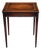 Mid 20th Century Gordon's Fine Furniture Genuine Mahogany and Leather Side Table For Sale