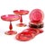 Late 19th Century Plates and 2 Fruit Bowls in Ruby Glass, Set of 12 For Sale - Image 15 of 15