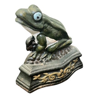 Cast Iron Frog Door Stop For Sale