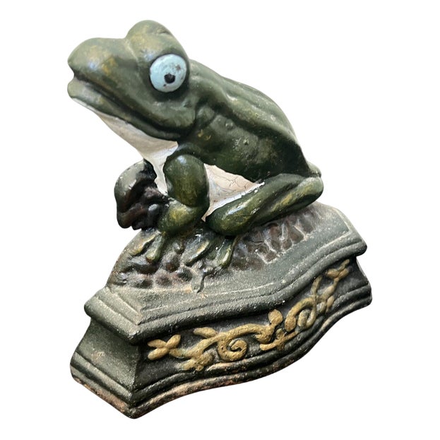 Cast Iron Frog Door Stop For Sale