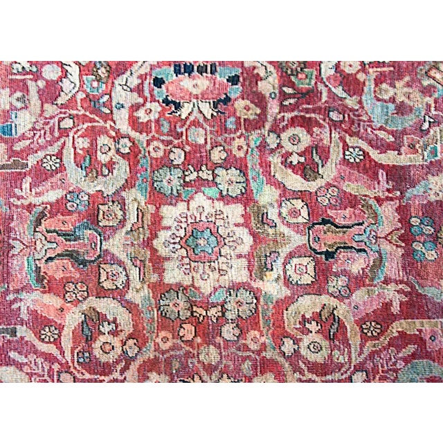Tribal Early 20th Century Persian Mahal Rug For Sale - Image 3 of 13