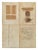 Journal herbier de Bordeaux, Tuesday, June 12, 1973. Collage of 25 sheets on paper and canvas. On the back: label of...