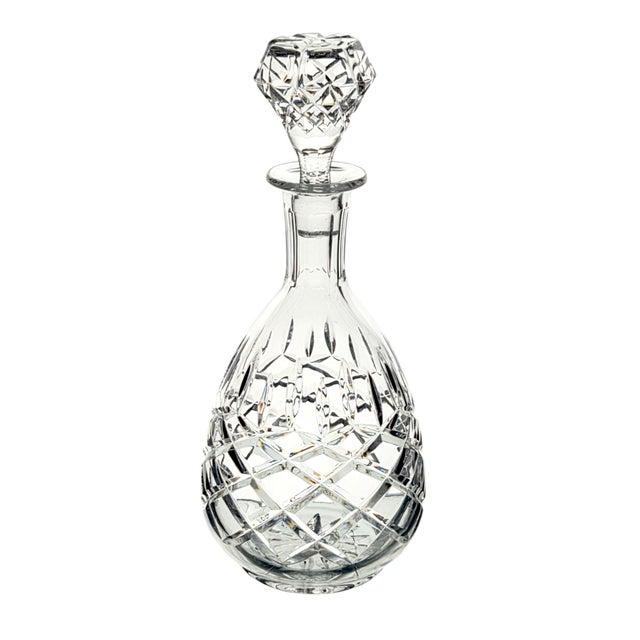 Transparent Rogaska Crystal Hamilton Lead Crystal Decanter With Stopper 10.75" For Sale - Image 8 of 11