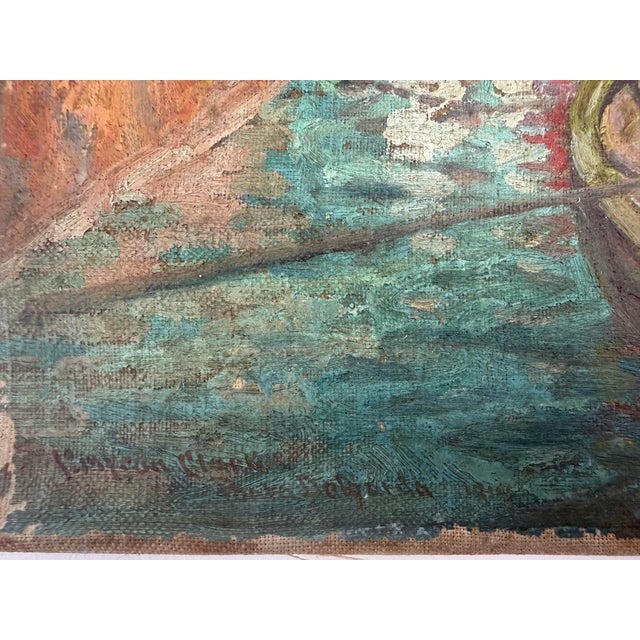 Impressionist Early 20th Century Late Impressionist Italian Canal For Sale - Image 3 of 10