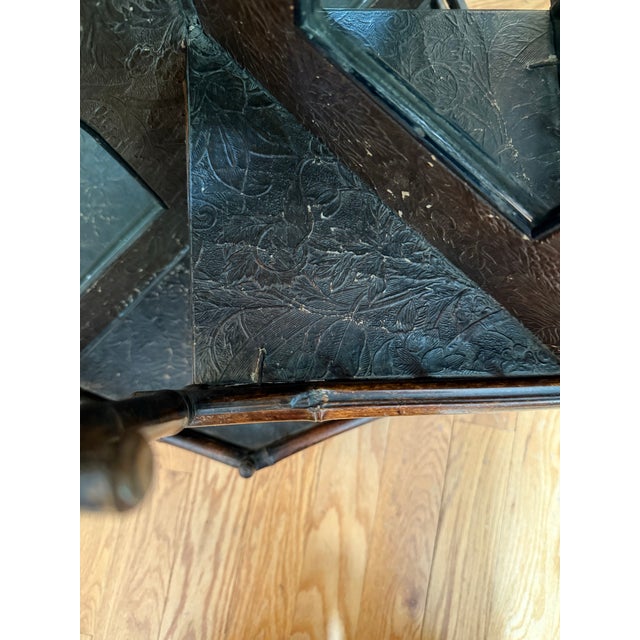 19th Century English Bamboo Corner Etarge Shelf For Sale - Image 11 of 13