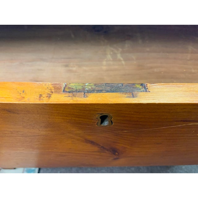 Brown Late 19th Century Victorian Pine Chest For Sale - Image 8 of 12