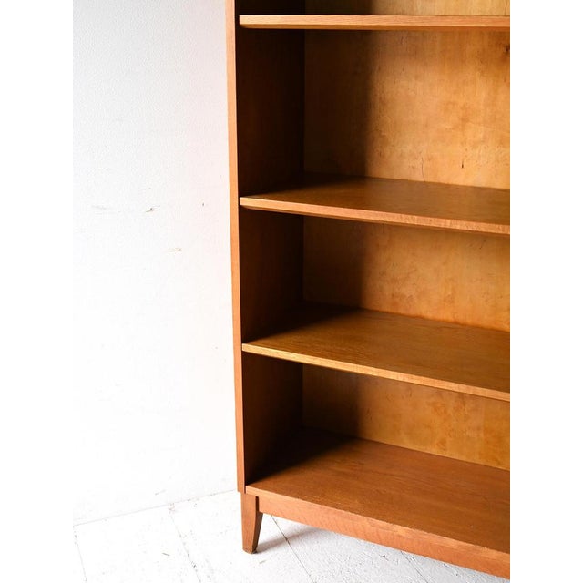 1950s Vintage Scandinavian Oak Bookcase, 1950s For Sale - Image 5 of 6