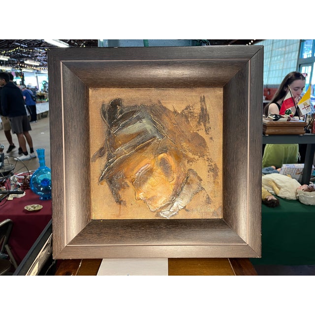 Vert Neal exquisite portrait of Prisoner no. 9. while serving time. Oil on canvas this beautiful painting was framed by a...
